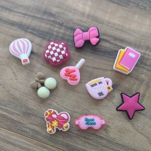 Girl Themed Croc Shoe Charms Bright Colors